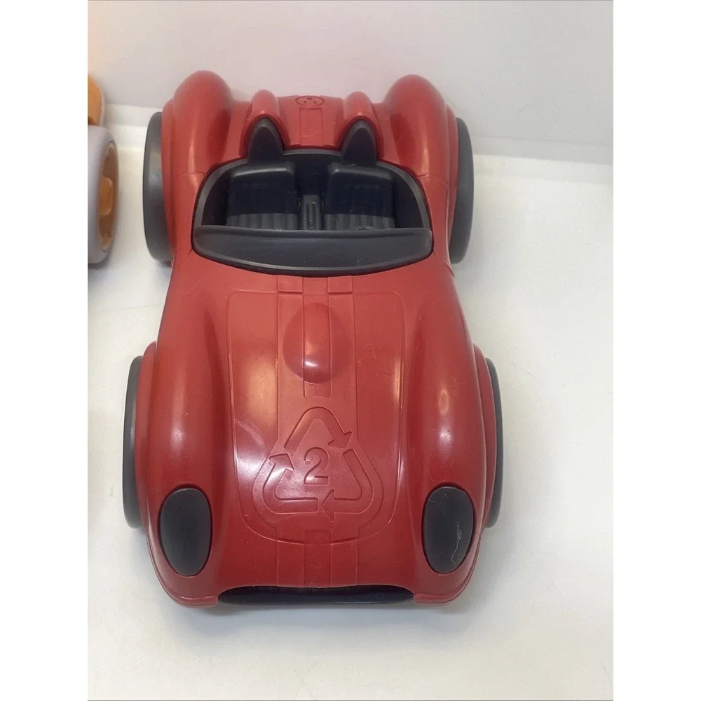 3 Plastic‎ Toy Cars 1 Orange Greenbrier 1 Green Greenbrier 1 Red Greentoys USA